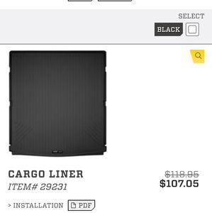 2018 Volkswagen atlas cargo liner